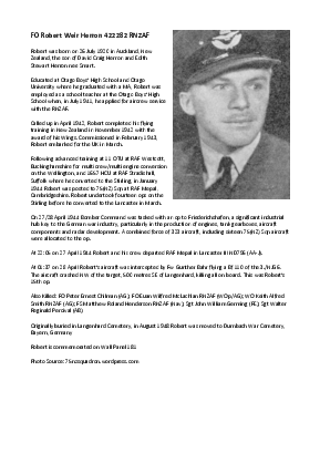 A preview of a PDF biography for Herron, Robert Weir